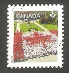 Sellos de America - Canad� -   2796 - Bandera, formada con flores