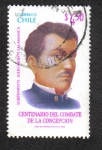 Stamps Chile -  Sub Teniente Julio Montt Salamanca