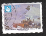 Sellos de America - Chile -  XX Aniversario Tratado Antartico 1961-23-VI-1981