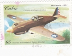 Stamps Cuba -  CURTISS P-40 (EEUU)-avión de combate