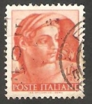 Stamps Italy -   828 - Obra de Miguel Angel