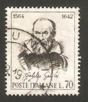 Sellos de Europa - Italia -   902 - IV centº del nacimiento de Galileo Galilei