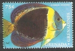 Stamps Grenada -  Scribbled angelfish