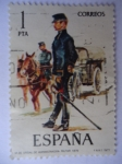 Stamps Spain -  Ed:2423 - Oficial de Administraciñon Militar- Nº36