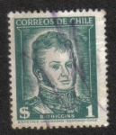 Sellos de America - Chile -  Bernardo O’Higgins (1776-1842)