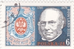 Stamps Poland -  Rowland Hill- creador del primer sello postal