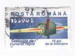 Stamps Romania -  Servicios de mensajeria