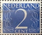 Stamps Netherlands -  Intercambio 0,20 usd 2 cents. 1946