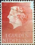 Stamps Netherlands -  Intercambio 0,20 usd 1 gulden 1954