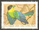 Stamps Vietnam -  Pájaro rsarisomus dalhouslae 