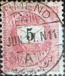 Sellos de Europa - Hungra -  Intercambio 0,30 usd 5 korona 1888