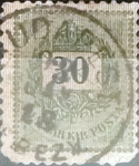 Sellos de Europa - Hungra -  Intercambio 0,45 usd 30 korona 1888