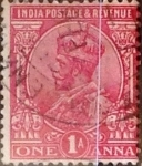 Stamps India -  Intercambio 0,20 usd 1 anna 1911