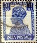 Stamps India -  Intercambio 0,65 usd 3,5 anna 1941