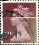 Stamps United Kingdom -  Intercambio 0,40 usd 7 p. 1975