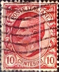 Stamps Italy -  Intercambio 0,30 usd 10 cents. 1906