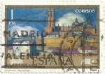 Stamps Spain -  DIA DEL SELLO. IGNACIO ZULOAGA. LA CATEDRAL DE SEGOVIA. EDIFIL 2020