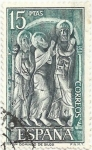 Stamps Spain -  MONASTERIO SANTO DOMINGO DE SILOS. CAPITEL DISCÍPULOS DE EMAÚS. EDIFIL 2161