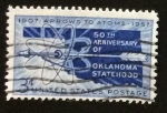Stamps United States -  50º Aniversario del Estado de Oklahoma