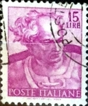 Stamps Italy -  Intercambio 0,20 usd 15 liras 1961