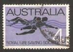 Stamps Australia -  343 - 75 anivº de la sociedad real de voluntarios de salvamento marino