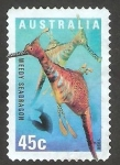 Stamps Australia -  1716 - Fauna marina, hippocampe - phyllopteryx taeniolatus