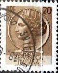 Stamps Italy -  Intercambio 0,20 usd 20 liras 1961