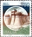 Stamps Italy -  Intercambio 0,75 usd 750 liras 1990