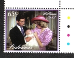 Stamps Bahamas -  El Bautizo del Principe Jorge