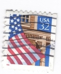 Stamps United States -  Bandera de los Estados Unidos