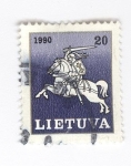 Stamps Lithuania -  Guerrero a caballo