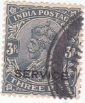 Stamps India -  rey George V (SERVICE)