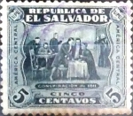 Sellos del Mundo : America : El_Salvador : Intercambio 0,20 usd 5 cent. 1924