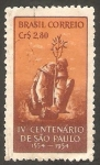 Stamps Brazil -   IV Centº de la fundación de San Pablo, Padre José de Anchieta