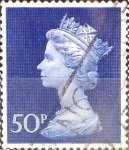 Stamps United Kingdom -  Intercambio 0,60 usd 50 p. 1970