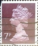 Stamps United Kingdom -  Intercambio 0,40 usd 7 p. 1975