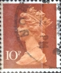 Stamps United Kingdom -  Intercambio 0,35 usd 10 p. 1971