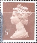 Stamps United Kingdom -  5 p. 1986