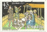 Stamps Spain -  NAVIDAD 1985.BORDADO FRONTAL DE LA EPIFANIA. MUSEU EPISCOPAL DE VIC. EDIFIL 2819