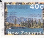 Stamps New Zealand -  paisaje-lago Walkatipu