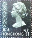 Stamps Hong Kong -  Intercambio 0,55 usd 1 dolar 1973