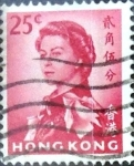 Stamps Hong Kong -  Intercambio 0,20 usd 25 cent. 1962