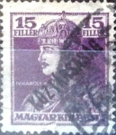 Stamps Hungary -  Intercambio 0,20  usd 15 f. 1918