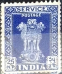 Stamps India -  Intercambio 0,30 usd 25 np. 1959