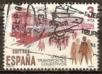 Stamps Spain -  Transporte público.(Tren Eléctrico).