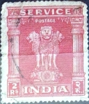 Stamps India -  Intercambio 0,40 usd 2 r. 1950