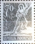 Sellos del Mundo : Asia : Indonesia : Intercambio 0,20 usd 70 s. 1953