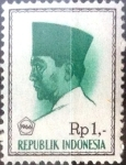 Stamps Indonesia -  Intercambio 0,20 usd 1 rp. 1966