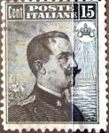 Stamps Italy -  Intercambio 2,10 usd 15 cent. 1909