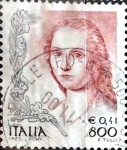 Stamps Italy -  Intercambio 0,55 usd 800 liras 41 cent. 1999